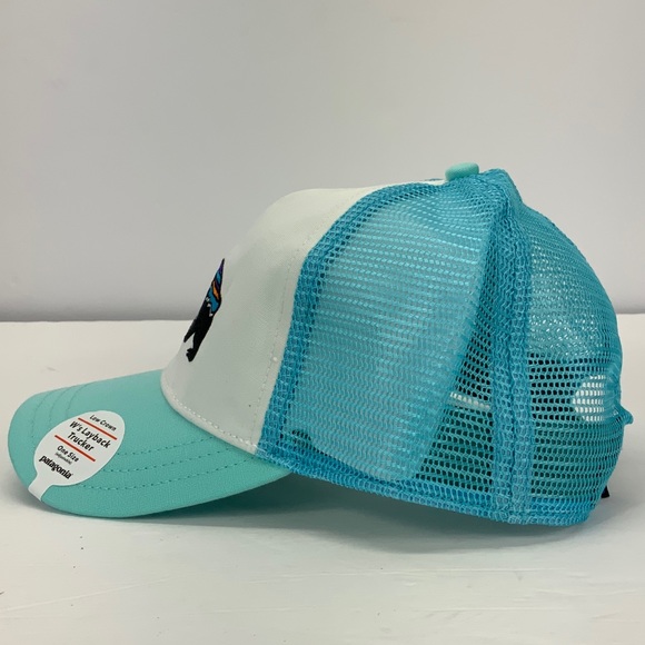 PATAGONIA WOMENS BEAR LOGO TRUCKER HAT - NEW! - Picture 4 of 7